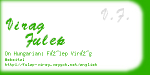 virag fulep business card